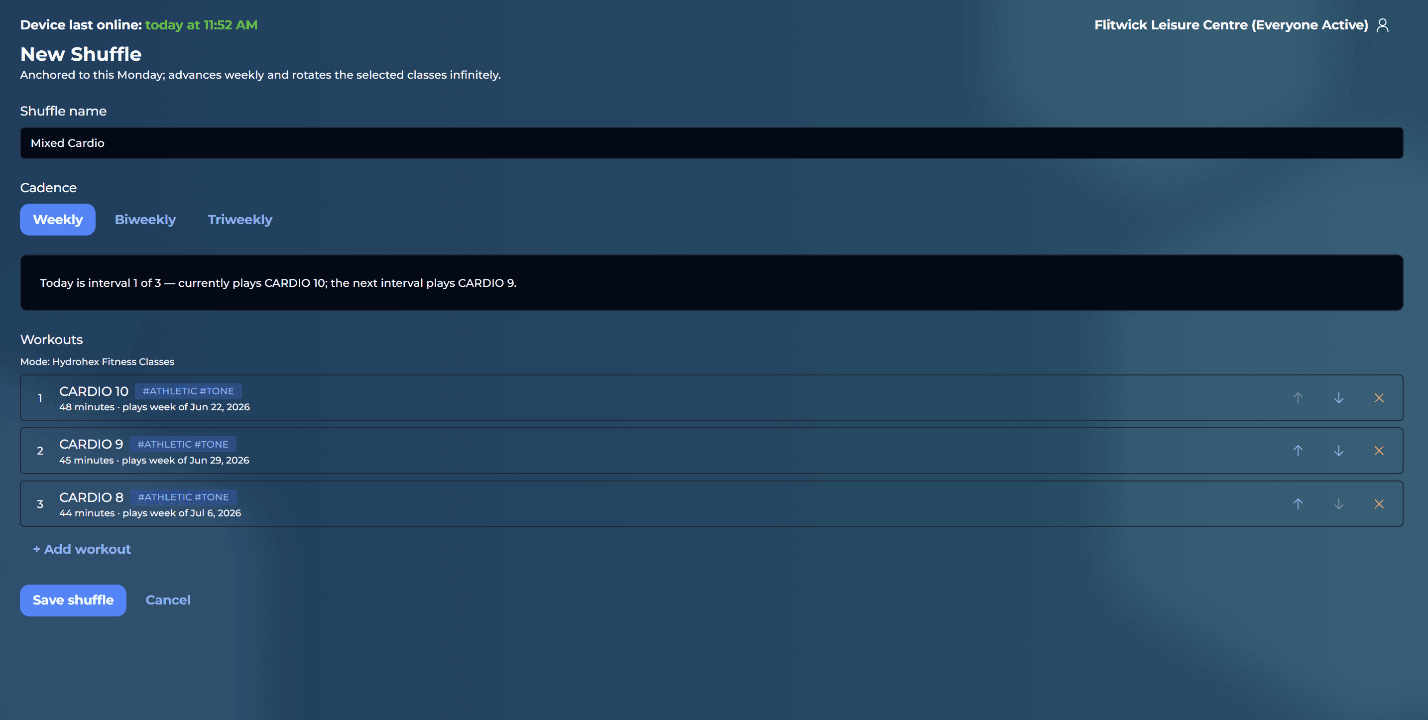 Hydrohex online scheduler โ overview